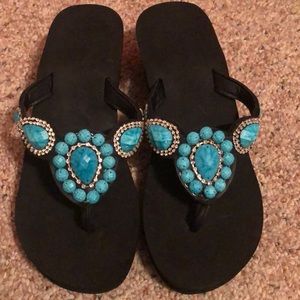 NWOT Wedge sandals
